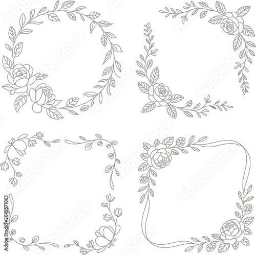 set of decorative frames