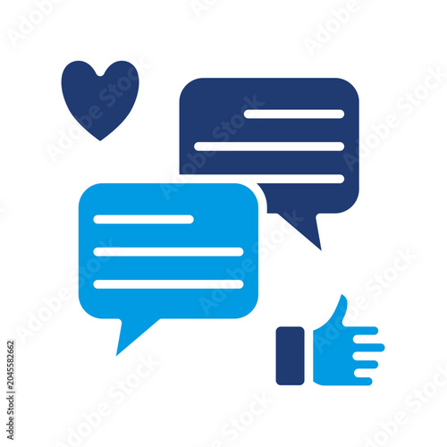 Tableau sur toile Comment Icon
