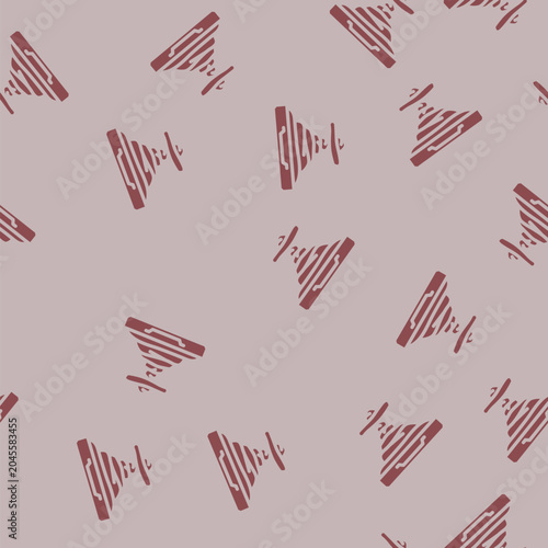 Bild auf Leinwand meditation slow living glyph vector seamless pattern