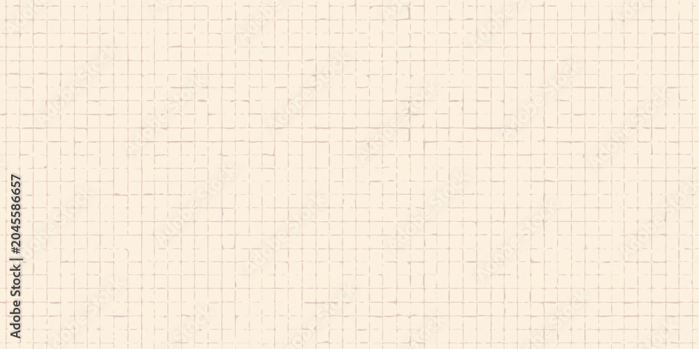 Fototapeta premium Grid pattern illustration light beige and white squares