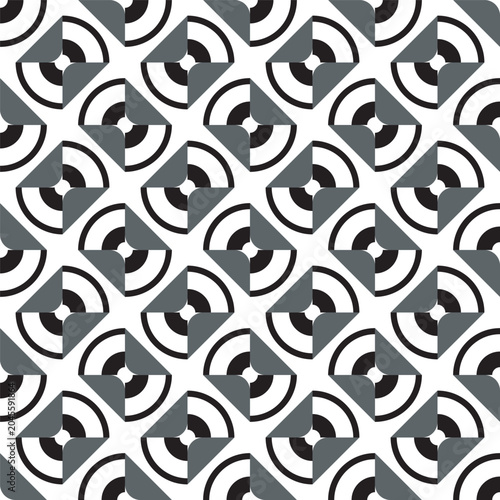 Photos Geometric Abstract Minimalist Concentric Arc Shape Pattern Seamless Repeating Ba