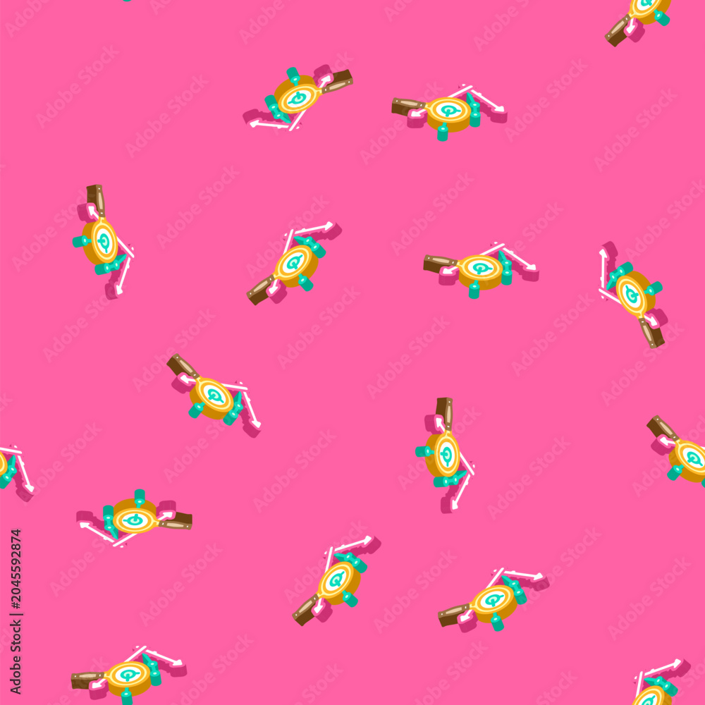Fototapeta premium graph search magnifying glass isometric seamless pattern. graph search magnifying glass sign illustration