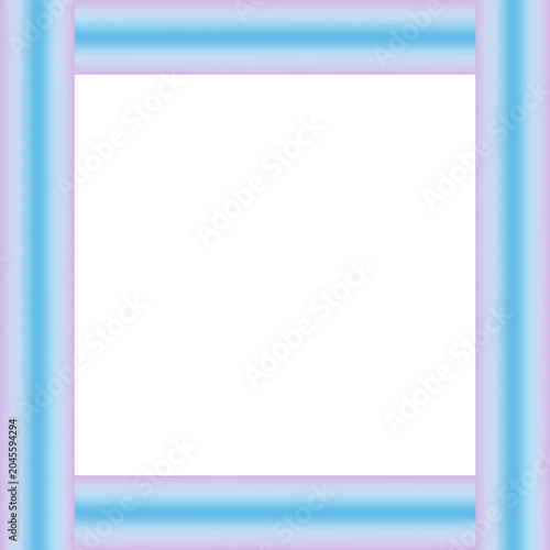 Light Blue Gradient Rectangle Frame Border