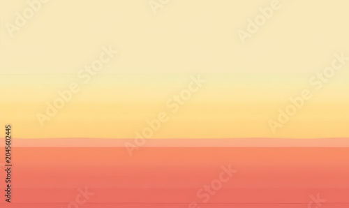 A smooth gradient background from orange to yellow and light blue, evoking the summer sky at sunset, Generative AI