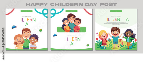 Photos Happy Childern's Day Post and Greeting Card