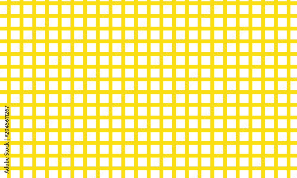 Fototapeta premium abstract hand drawn yellow grid line pattern vector illustration.