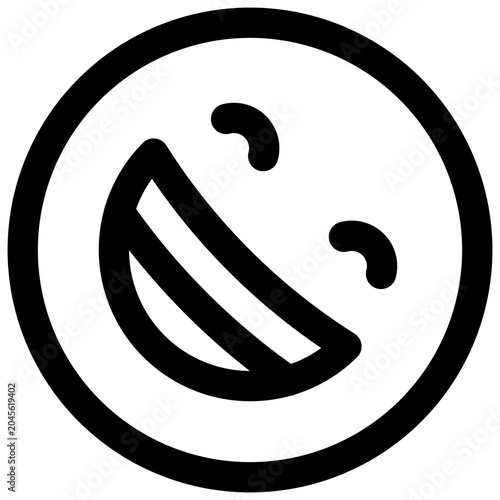 Foto Comedy. Editable stroke vector icon.