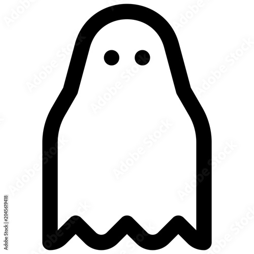 Quadro em tela Supernatural. Editable stroke vector icon.