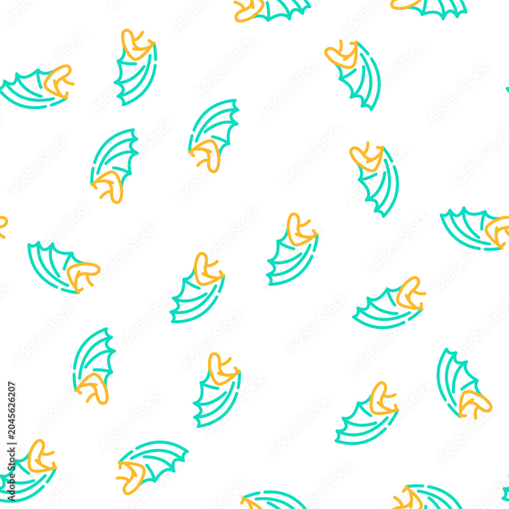 Naklejka premium dragon wing vector seamless pattern dragon wing sign illustration