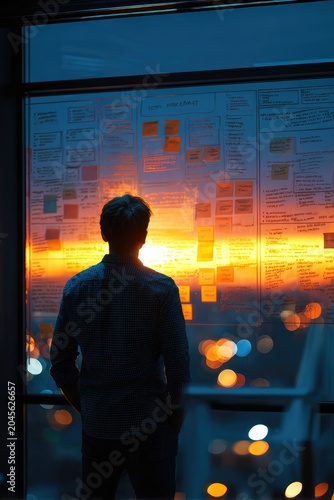 Contemplation at Sunset: A Journey of Creativity and Innovation in the Workspace