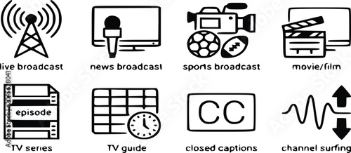 Canvastavla TV Channel Media Vector Collection