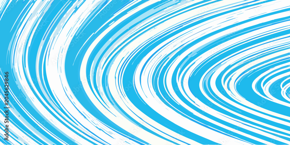 Fototapeta premium Cyan and white swirling lines pattern abstract dynamic design