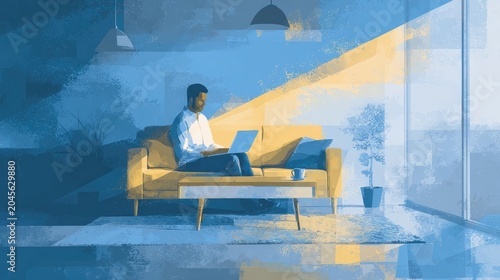 Embracing Productivity: A Modern Space for Working and Creating
