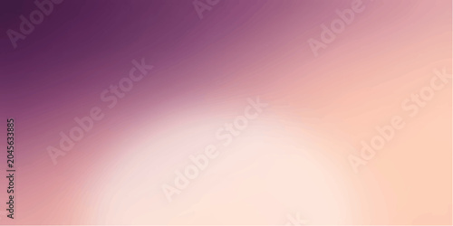 Foto Soft-focus abstract gradient with a warm, diffused light resembling a sunrise or sunset, blending shades of purple, pink, and orange for a serene and calming mood