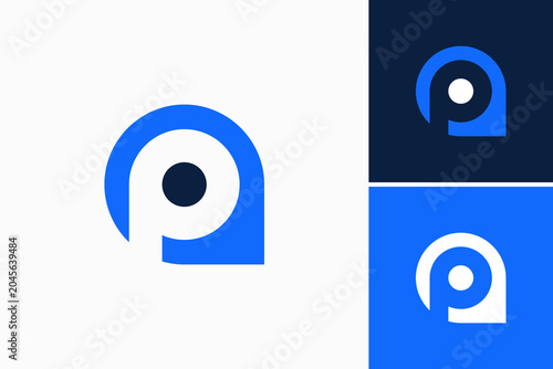 Letter P Pin Location Vector Logo Premium 
