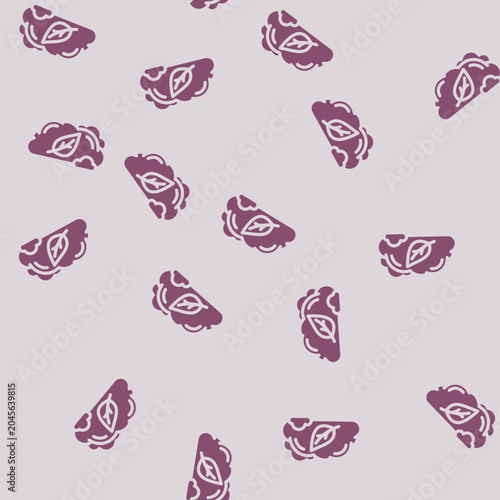 Bild auf Leinwand zero emission use glyph vector seamless pattern