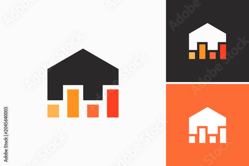 Home Analytics  Vector Logo Premium 
