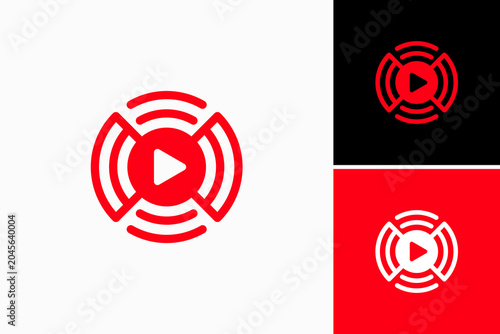 Stream Video Vector Logo Premium 
