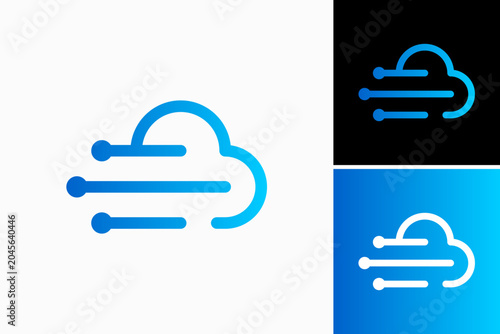 Fast Cloud  Vector Logo Premium 
