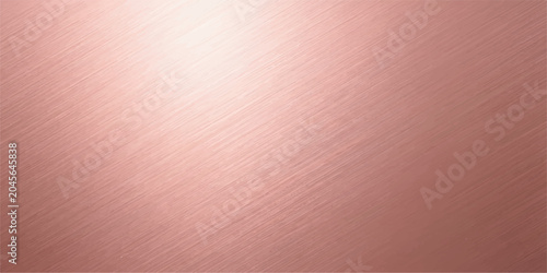 Tableau sur toile Textured rose gold surface with a subtle brushed metal effect, reflecting soft light with diagonal striations adding depth and elegance