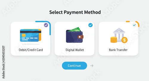 Online payment options including card, wallet, and bank transfer methods