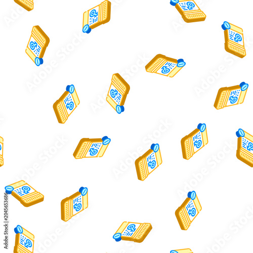 Konstfotografi potency pills isometric seamless pattern
