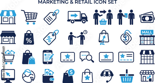 Foto B2B icon set