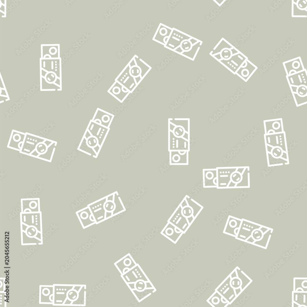 Fototapeta premium pack of pills line seamless pattern pack of pills thin line illustration