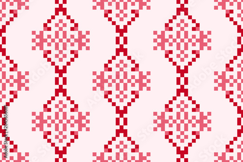 Seamless square pixel pattern, seamless pattern illustration.
