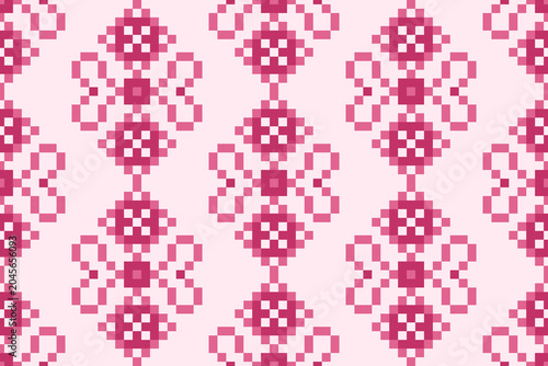 Seamless square pixel pattern, seamless pattern illustration. 