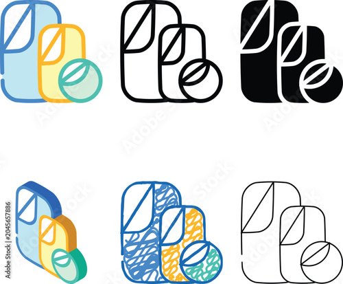 Tableau sur toile collapsible reflector color icon vector
