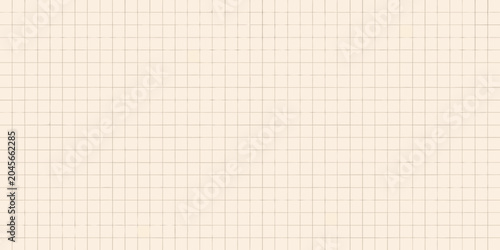 Fotografie Grid paper pattern with light beige and brown lines