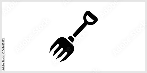 Quadro em tela Gardening Fork Icon