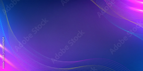 Abstract digital wave background fintech and blockchain technology background with digital data waves.