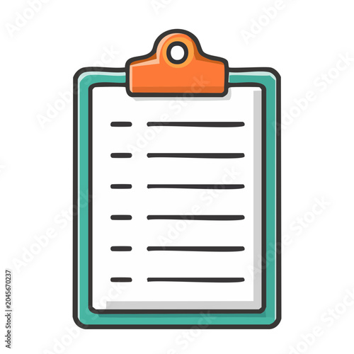 Clipboard with checklist icon