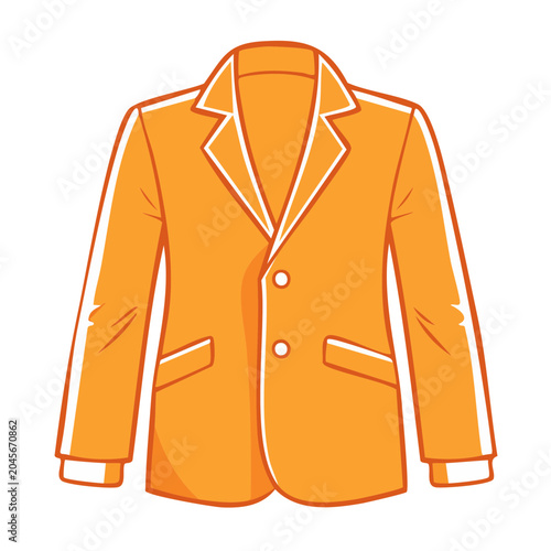 Orange blazer illustration