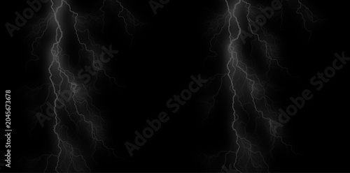 Foto Lightning storm background with electric flashes, dark dramatic scene