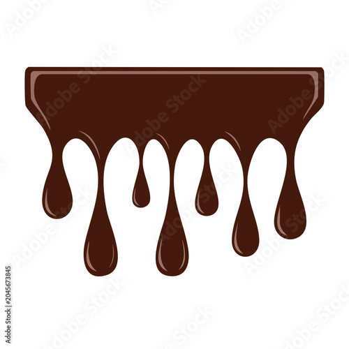 Dripping chocolate illustration