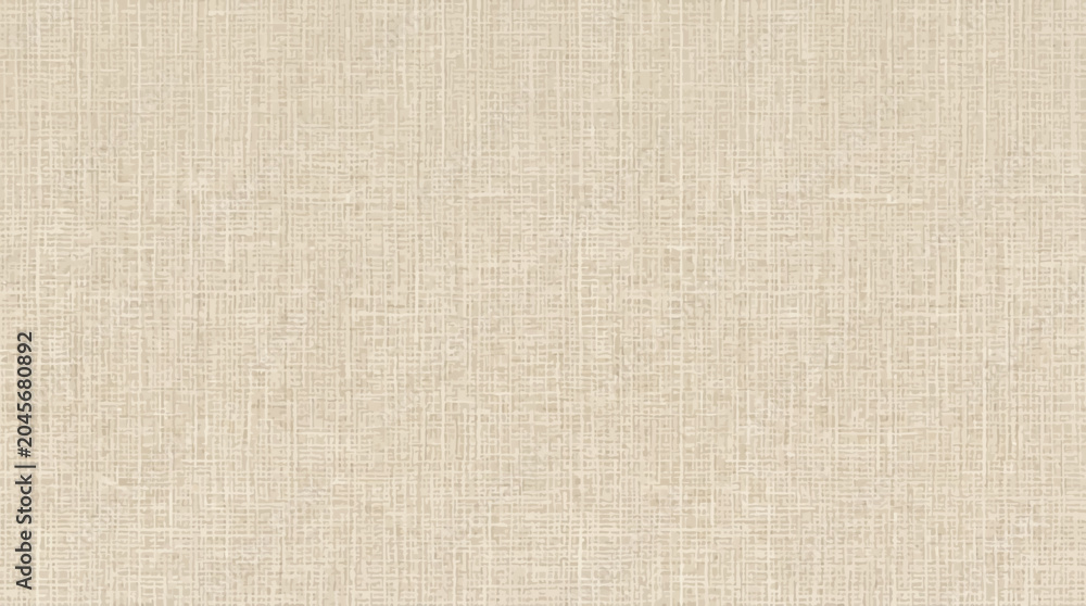 Fototapeta premium Neutral linen fabric texture, woven textile effect and natural appearance, modern flat vector background