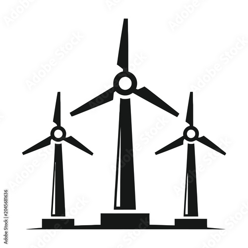 Фотография Wind turbines generating clean energy