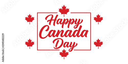Foto Happy canada day celebration greeting