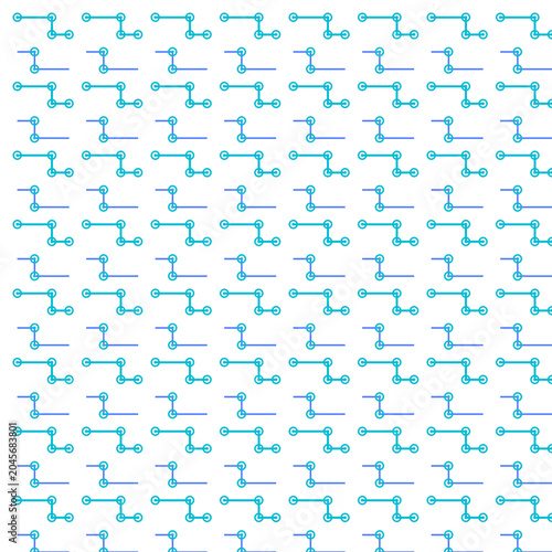Canvastavla Futuristic circuit pattern on transparent background