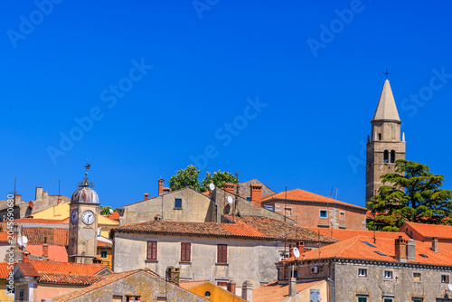 Obraz na płótnie Labin old town on hilltop, Istria, Croatia