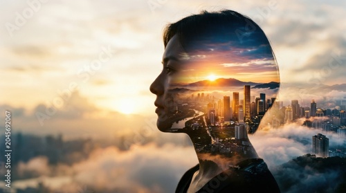 Double Exposure Urban Vision