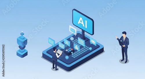 Artificial Intelligence Technology Business Concept.