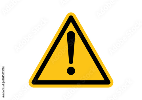Konstfotografi Señal de advertencia con signo de exclamación