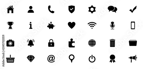Slika na platnu Web icon set