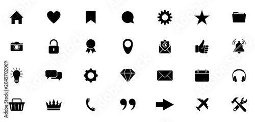 Slika na platnu Web icon set