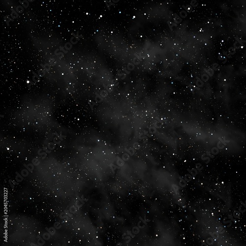 Stars and Space Create a Dark Sky Filled With Bright Lights on a Clear Night