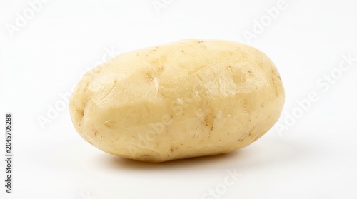 raw potato isolated on white